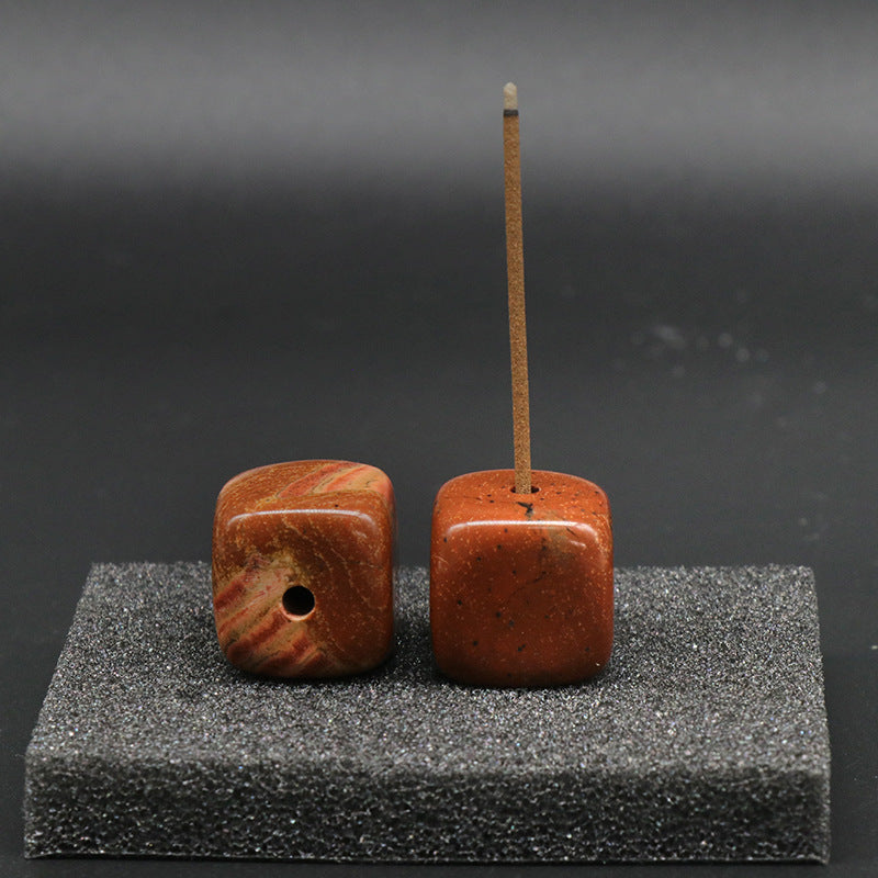 Crystal & Agate Cube Incense Holder