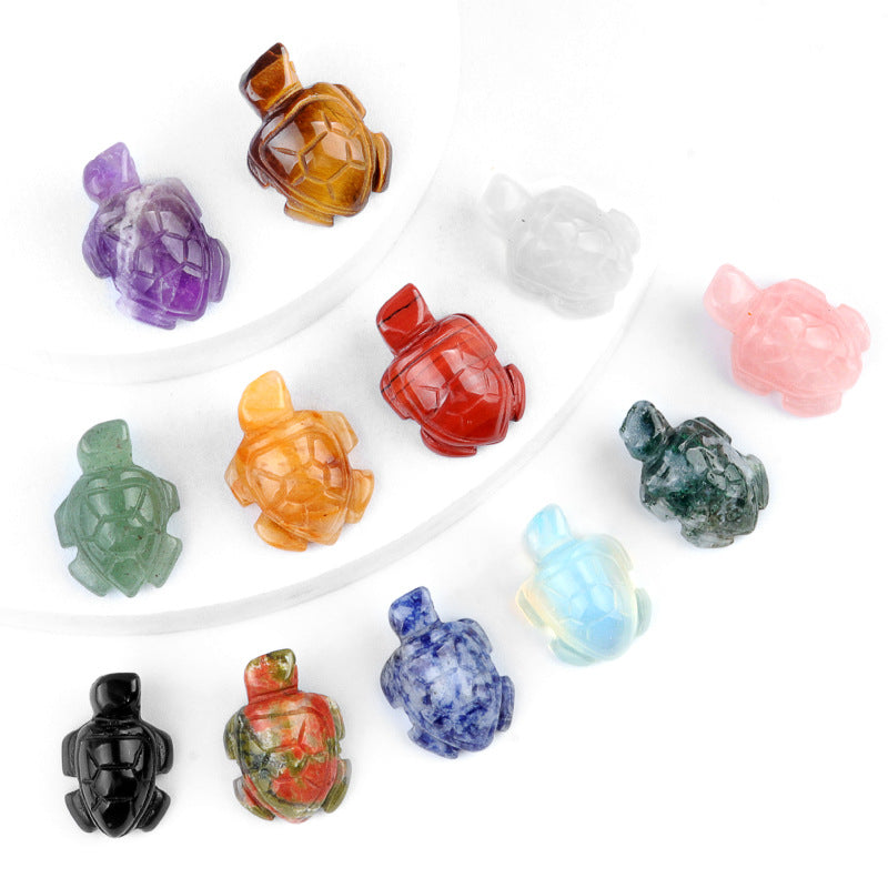Mini Crystal Sea Turtle Figurine – 1”