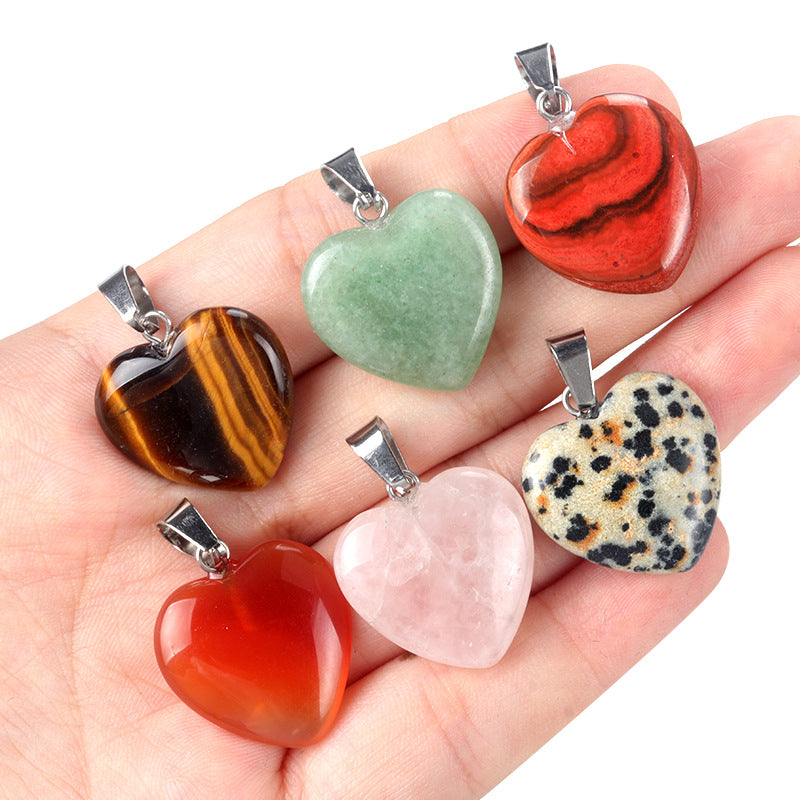 Gemstone Heart Pendants
