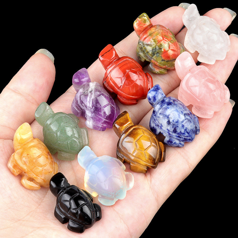 Mini Crystal Sea Turtle Figurine – 1”