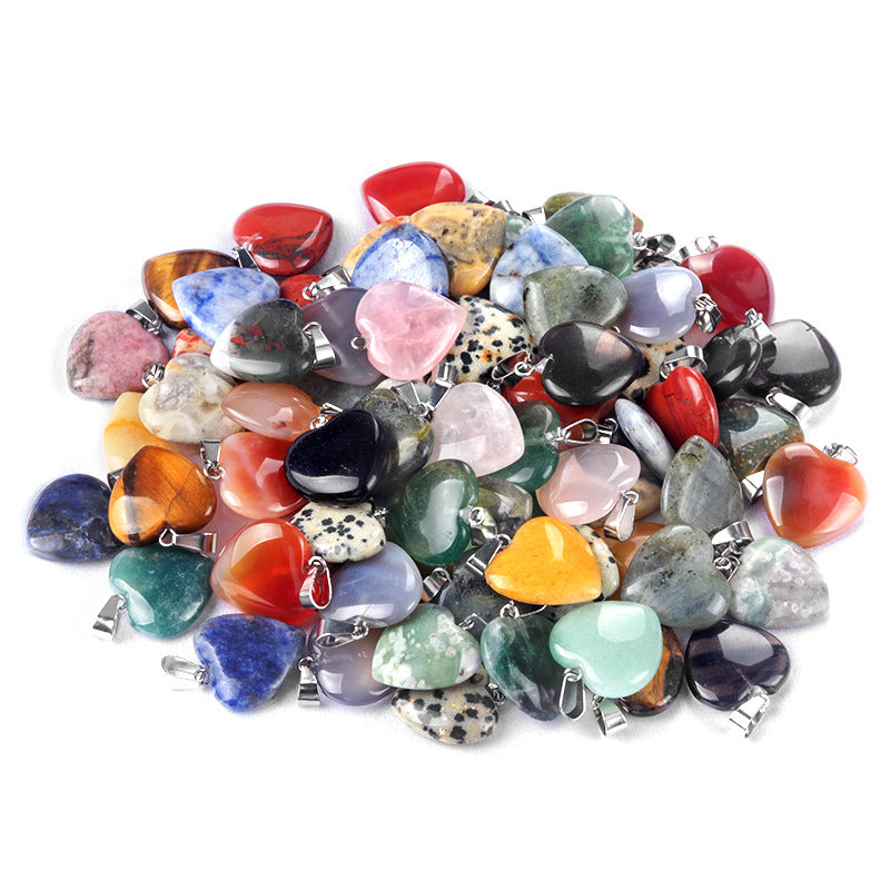 Gemstone Heart Pendants