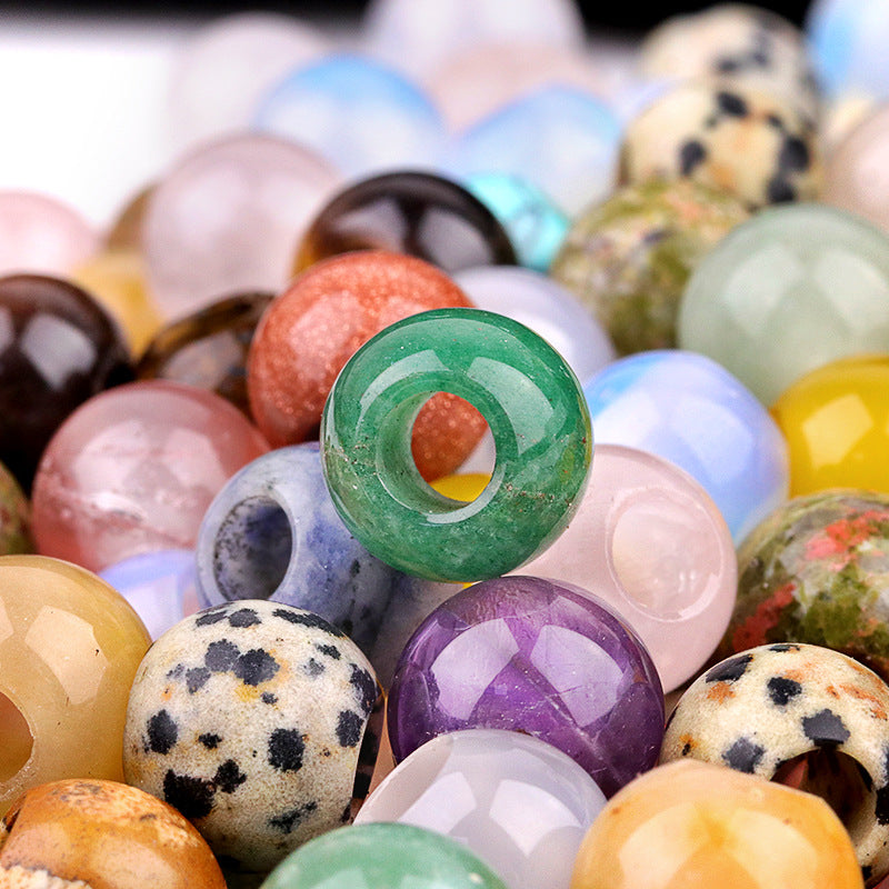 Gemstone Donut Beads – 12mm