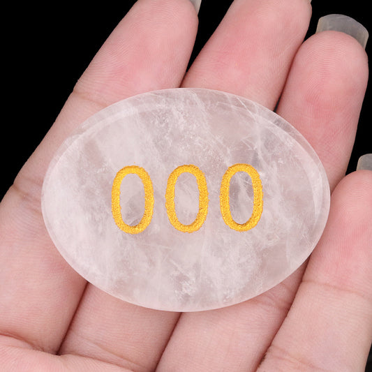 Angel Number Palm Stone